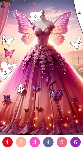 Prinzessinnenkleid-Malspiel screenshot