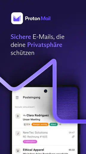 Proton Mail: sichere E-Mails screenshot