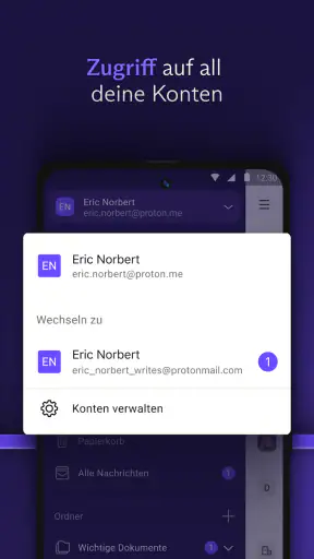 Proton Mail: sichere E-Mails screenshot