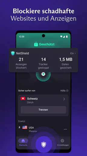 Proton VPN: Schnell und sicher screenshot