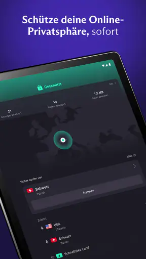 Proton VPN: Schnell und sicher screenshot