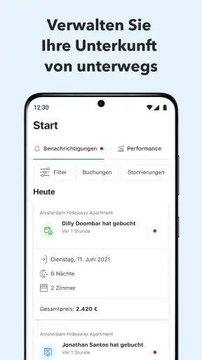 Pulse für Booking.com-Partner screenshot