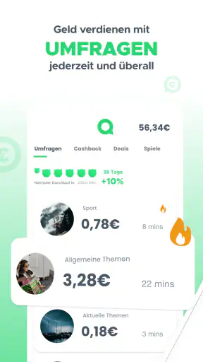 Qmee - Bezahlte Umfragen screenshot