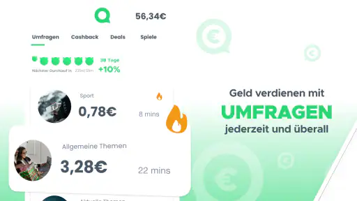 Qmee - Bezahlte Umfragen screenshot