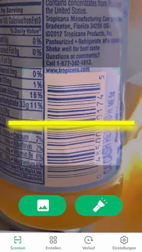 QR & Barcode Scanner (Deutsch) screenshot