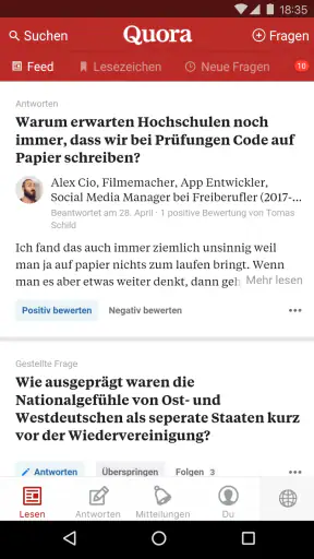 Quora screenshot