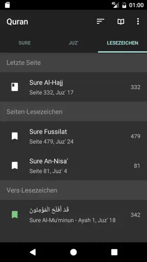 Quran für Android screenshot