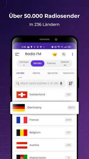 Radio FM: Live-Radio-App screenshot
