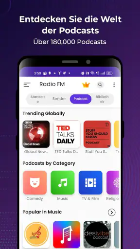 Radio FM: Live-Radio-App screenshot