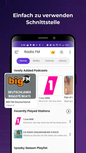 Radio FM: Live-Radio-App screenshot