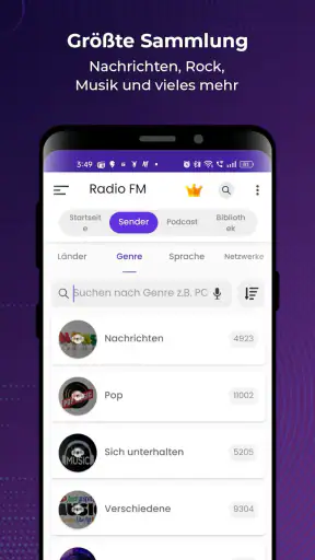Radio FM: Live-Radio-App screenshot