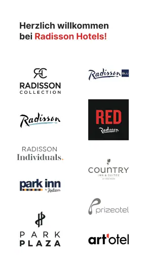Radisson Hotels Aufenthalts screenshot