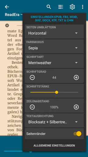 ReadEra: ebook reader pdf epub screenshot