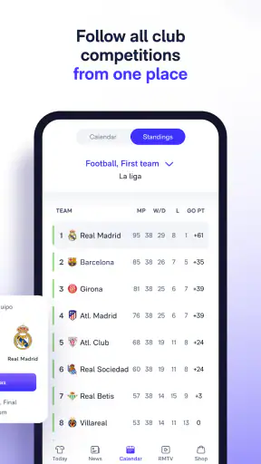 Real Madrid screenshot