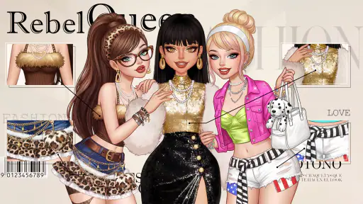Rebel Glam: Ankleidespiele screenshot