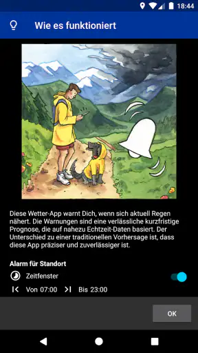 Regen-Alarm (Rain Alarm) screenshot