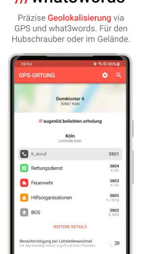 Rettungsdienst App screenshot