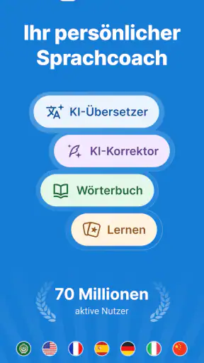 Reverso Übersetzer Wörterbuch screenshot