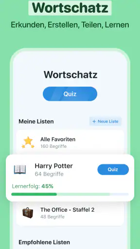 Reverso Übersetzer Wörterbuch screenshot