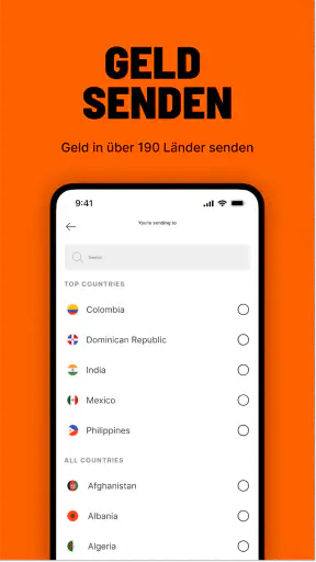 Ria Money Transfer: Sende Geld screenshot