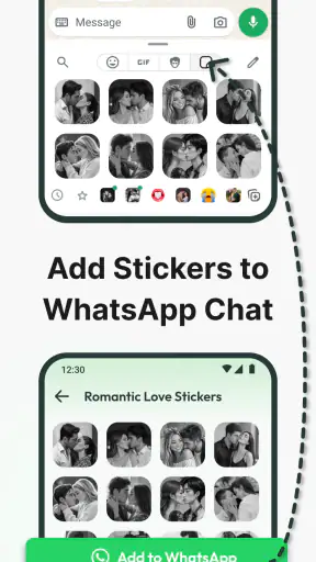 Romantic Love Emoji WAStickers screenshot