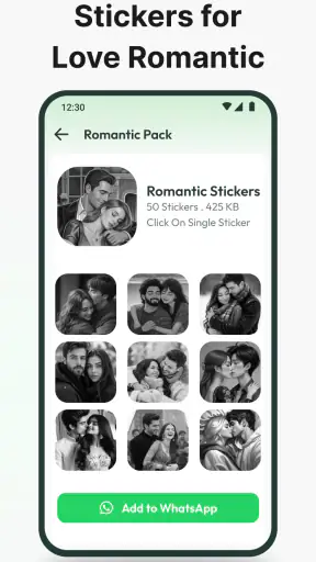 Romantic Love Emoji WAStickers screenshot