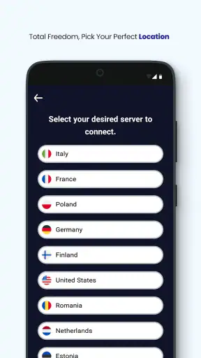 Rosa VPN screenshot