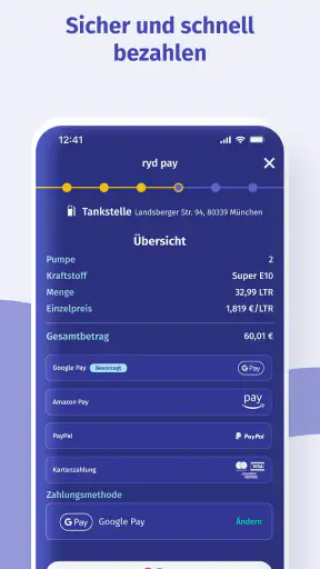 ryd: Tanken & per App bezahlen screenshot
