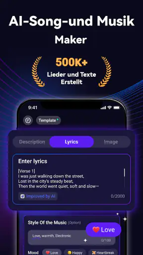 Rythmix - KI-Song-Generator screenshot