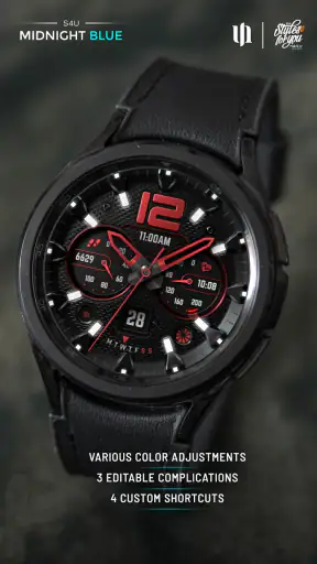 S4U Midnight Blue - watch face screenshot