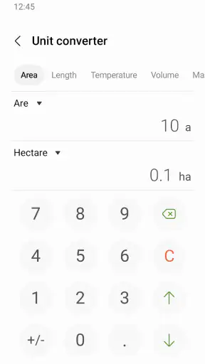 Samsung Calculator screenshot