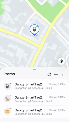 Samsung Find: Location Sharing screenshot