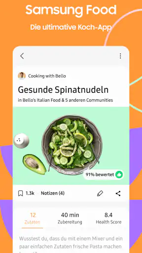 Samsung Food: Mahlzeitplanung screenshot
