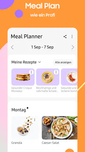Samsung Food: Mahlzeitplanung screenshot
