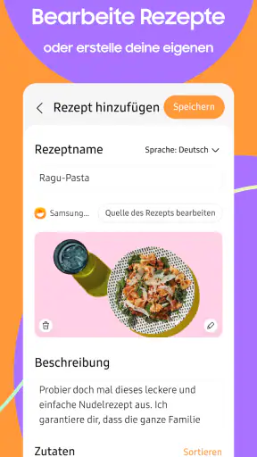 Samsung Food: Mahlzeitplanung screenshot