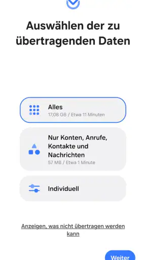 Samsung Smart Switch Mobile screenshot