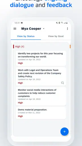 SAP SuccessFactors Mobile screenshot