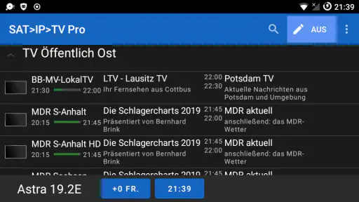 SAT>IP>Mobile Pro screenshot