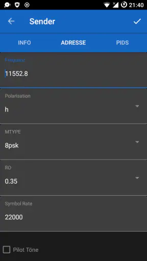 SAT>IP>Mobile Pro screenshot