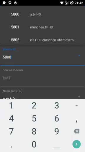 SAT>IP>Mobile Pro screenshot