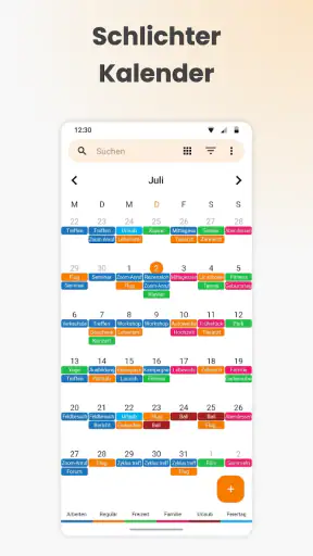 Schlichter Kalender screenshot