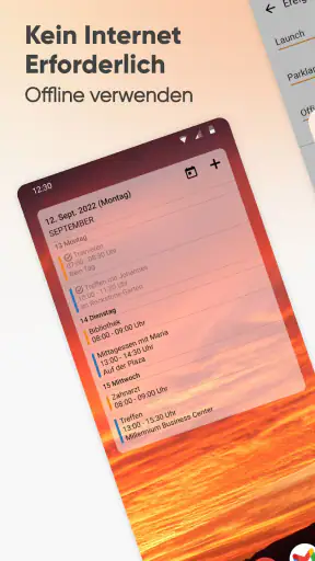 Schlichter Kalender screenshot