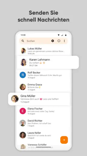Schlichter SMS-Messenger screenshot