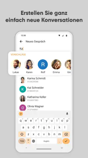 Schlichter SMS-Messenger screenshot