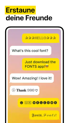 Schöne Schriftarten & Tastatur screenshot