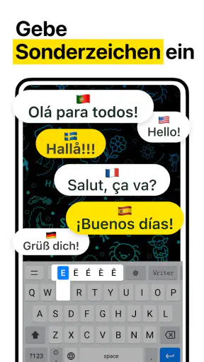 Schöne Schriftarten & Tastatur screenshot