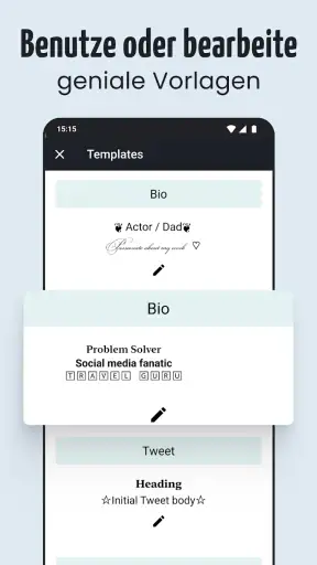 Schriftarten - schöne Texte screenshot