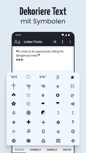Schriftarten - schöne Texte screenshot
