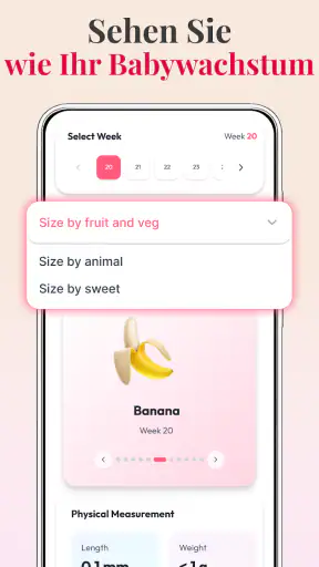 Schwangerschaft + Tracker-App screenshot