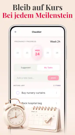 Schwangerschaft + Tracker-App screenshot